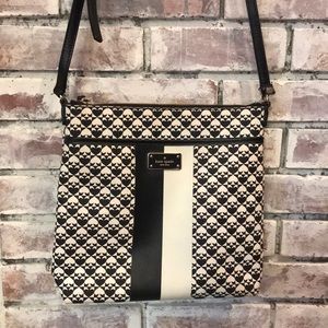 KATE SPADE ♠️ LOGO CROSS body bag - Leather 🖤♠️
